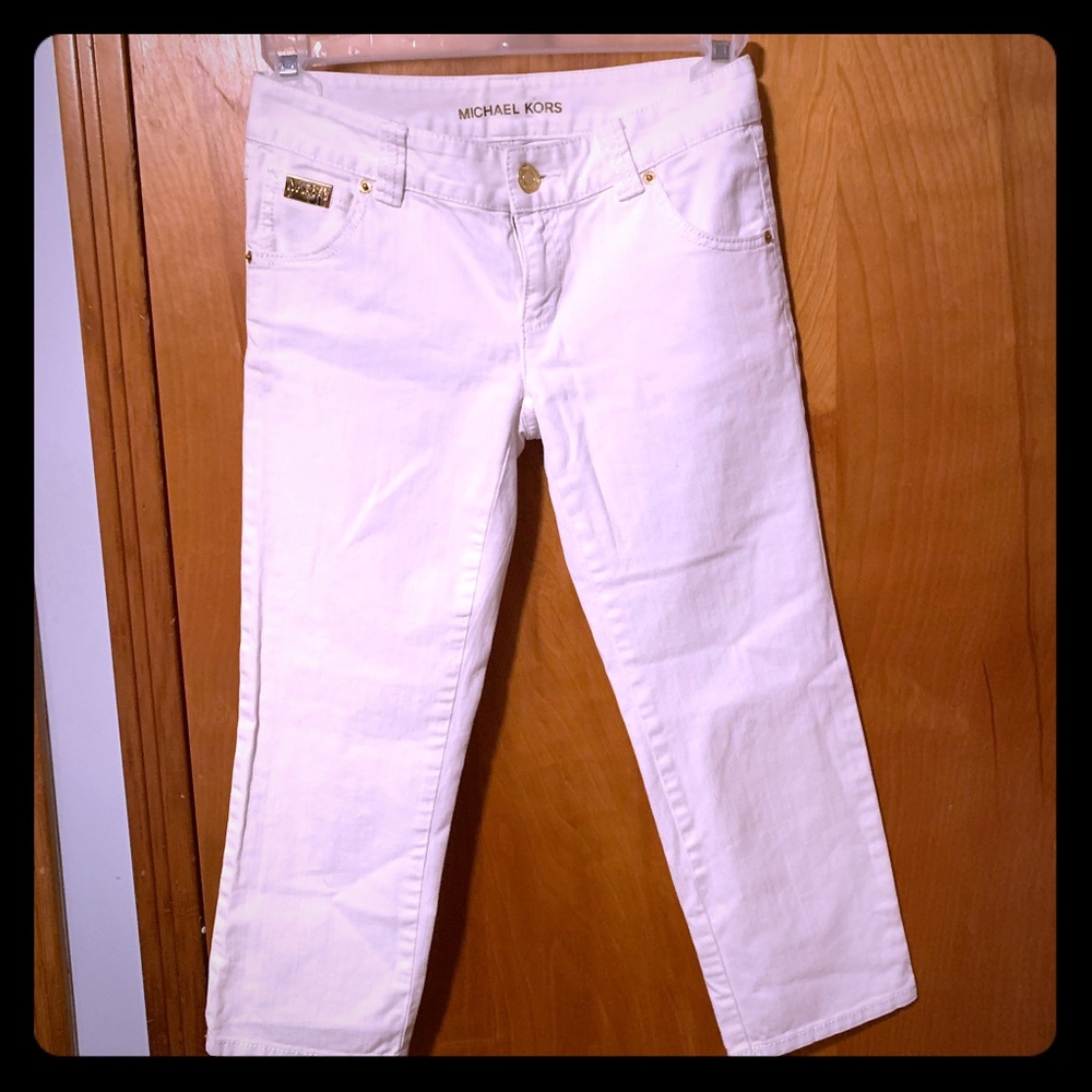 Michael Kors White Denim Capris - Size 2